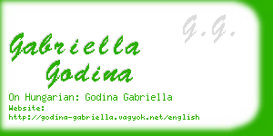 gabriella godina business card